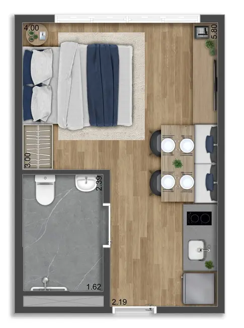 Foto 8 de Apartamento com 1 quarto à venda, 26m2 em Penha de França, São Paulo - SP