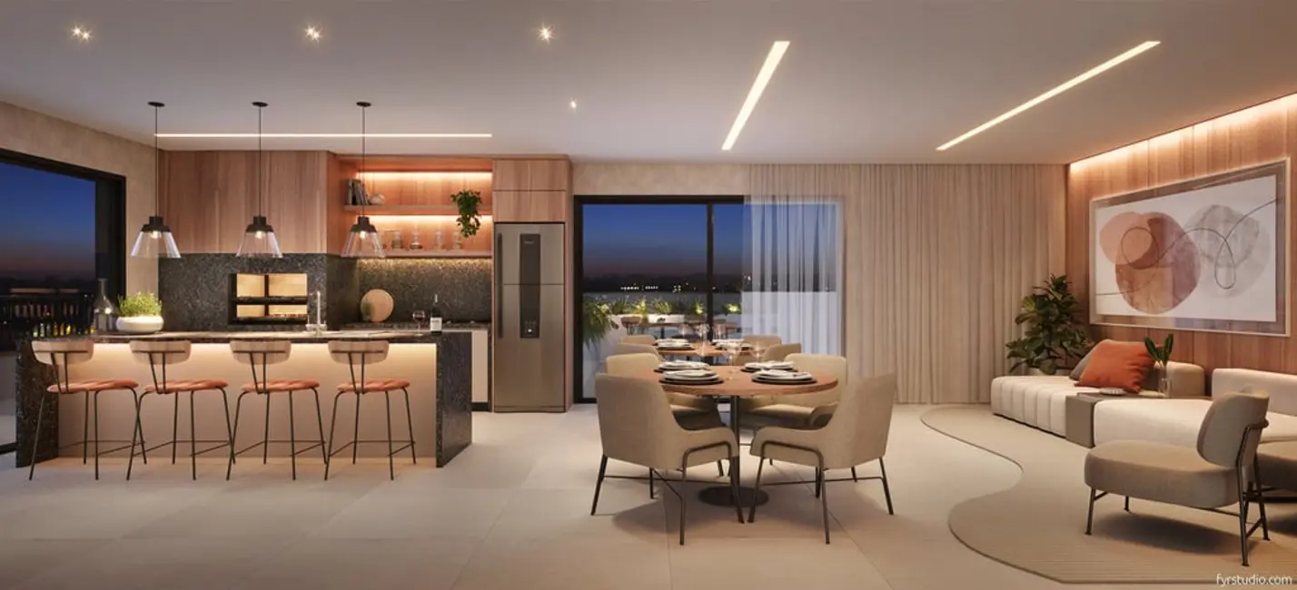 Foto 5 de Apartamento com 1 quarto à venda, 37m2 em Rebouças, Curitiba - PR