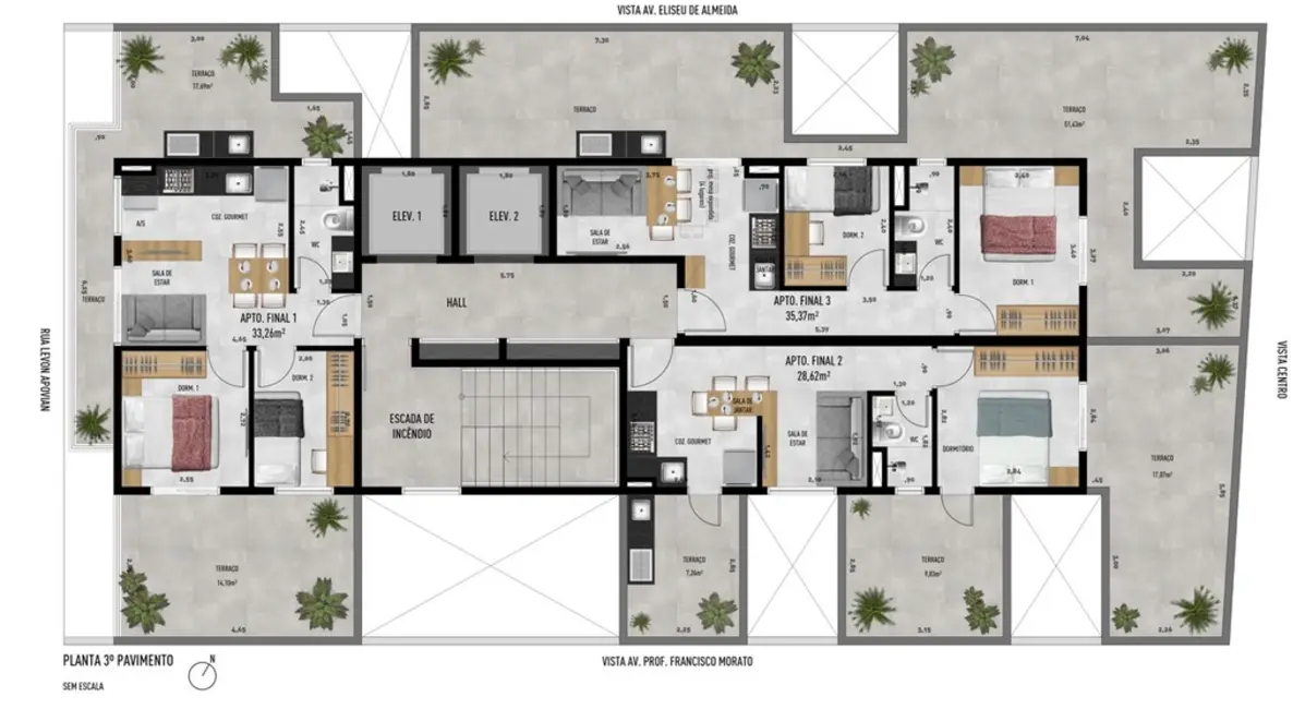 Foto 6 de Apartamento com 2 quartos à venda, 38m2 em Jardim Trussardi, São Paulo - SP