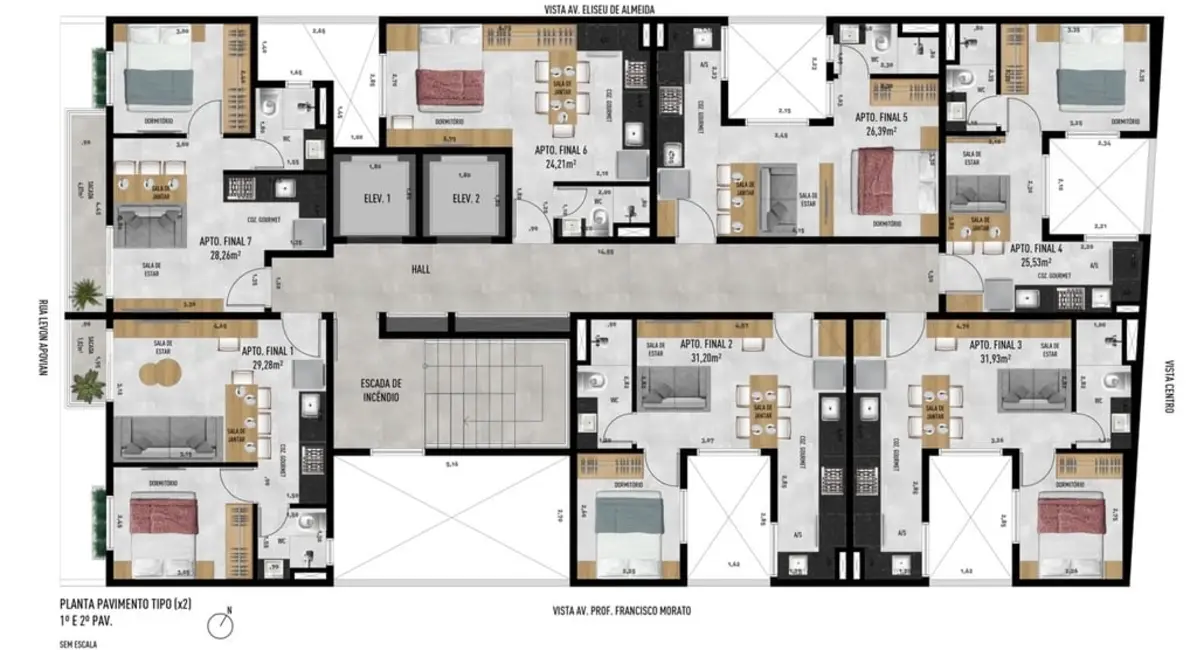 Apartamento com 1 quarto à venda, 31m2 em Jardim Trussardi, São Paulo - SP - imagem 9 Foto 9 de Apartamento com 1 quarto à venda, 31m2 em Jardim Trussardi, São Paulo - SP