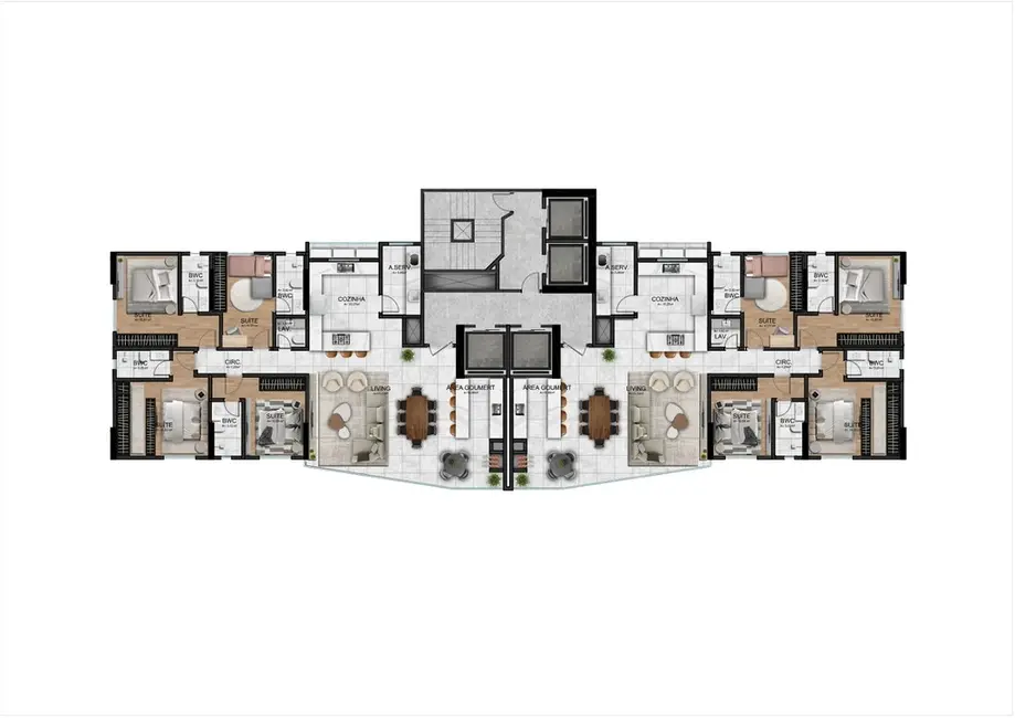 Apartamento com 4 quartos à venda, 395m2 em Centro, Balneario Camboriu - SC - imagem 7 Foto 7 de Apartamento com 4 quartos à venda, 395m2 em Centro, Balneario Camboriu - SC