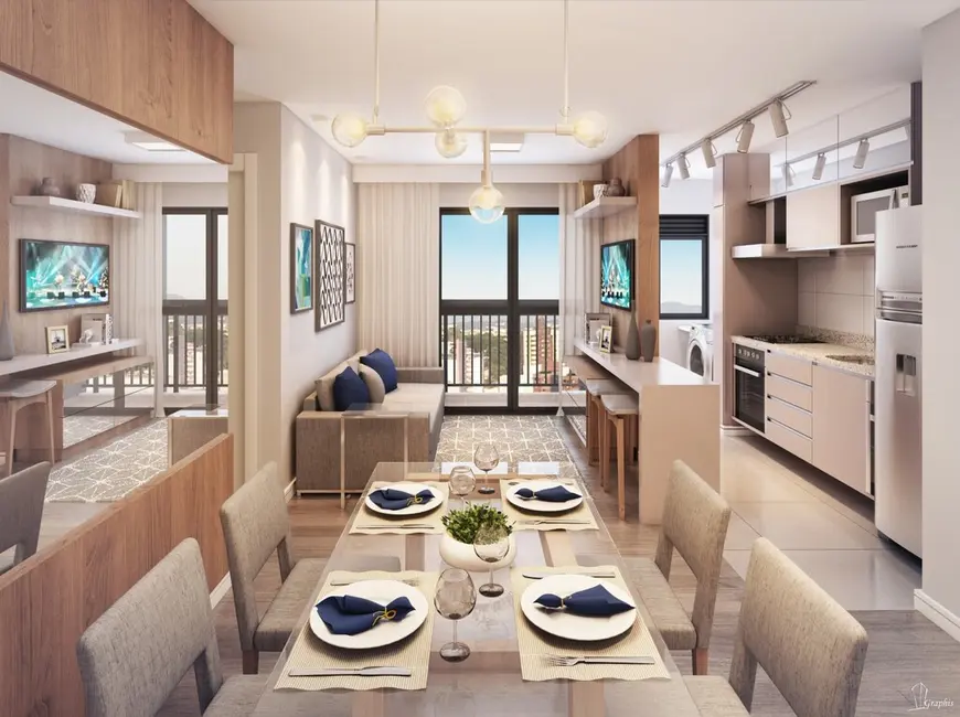 Foto 6 de Apartamento com 2 quartos à venda, 44m2 em Cidade Industrial, Curitiba - PR