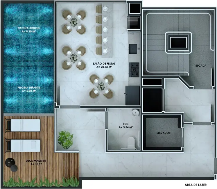 Foto 6 de Apartamento com 2 quartos à venda, 68m2 em Meia Praia, Itapema - SC