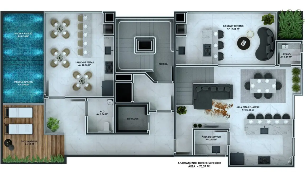 Foto 5 de Apartamento com 2 quartos à venda, 68m2 em Meia Praia, Itapema - SC
