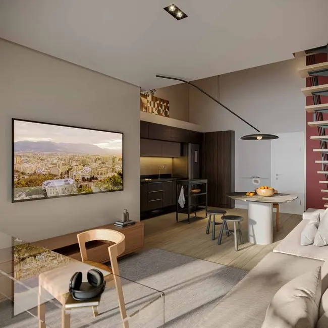 Foto 6 de Apartamento com 1 quarto à venda, 30m2 em Campo Comprido, Curitiba - PR