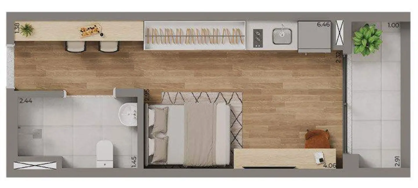 Foto 9 de Apartamento com 1 quarto à venda, 31m2 em Saúde, São Paulo - SP