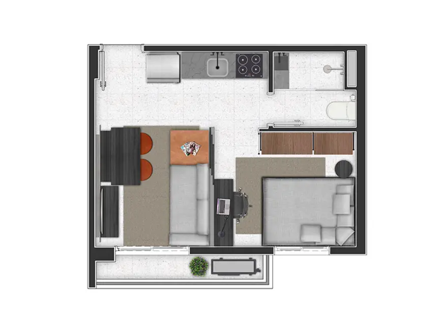 Foto 3 de Apartamento com 1 quarto à venda, 28m2 em Perdizes, São Paulo - SP