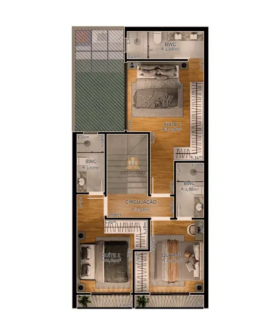 Foto 5 de Casa de Condomínio com 3 quartos à venda, 117m2 em Pilarzinho, Curitiba - PR