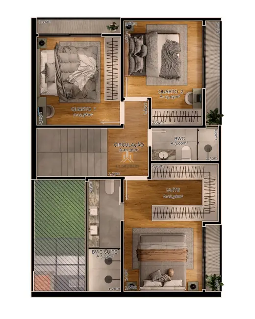 Foto 4 de Casa de Condomínio com 3 quartos à venda, 120m2 em Pilarzinho, Curitiba - PR