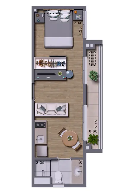 Foto 9 de Apartamento com 1 quarto à venda, 28m2 em Jabaquara, São Paulo - SP