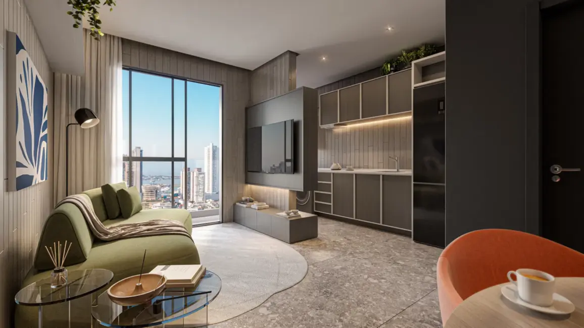 Foto 3 de Apartamento com 1 quarto à venda, 43m2 em Centro, Itajai - SC