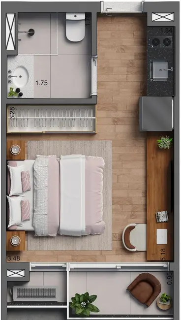 Foto 9 de Apartamento com 1 quarto à venda, 21m2 em Cerqueira César, São Paulo - SP