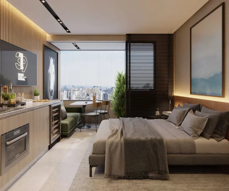 Foto 2 de Apartamento com 1 quarto à venda, 24m2 em Cerqueira César, São Paulo - SP