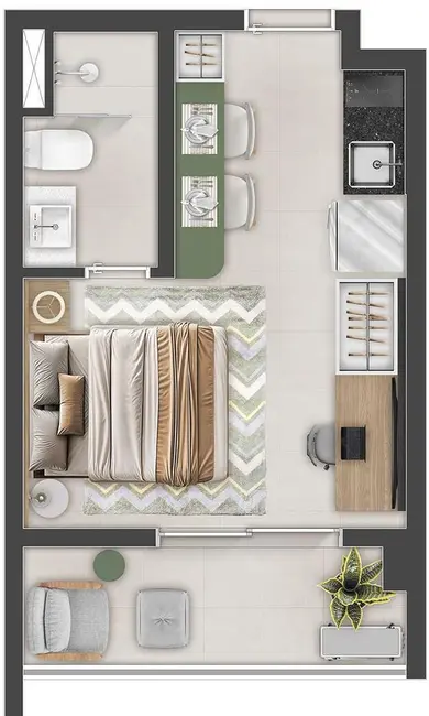 Foto 6 de Apartamento com 1 quarto à venda, 25m2 em Aclimação, São Paulo - SP