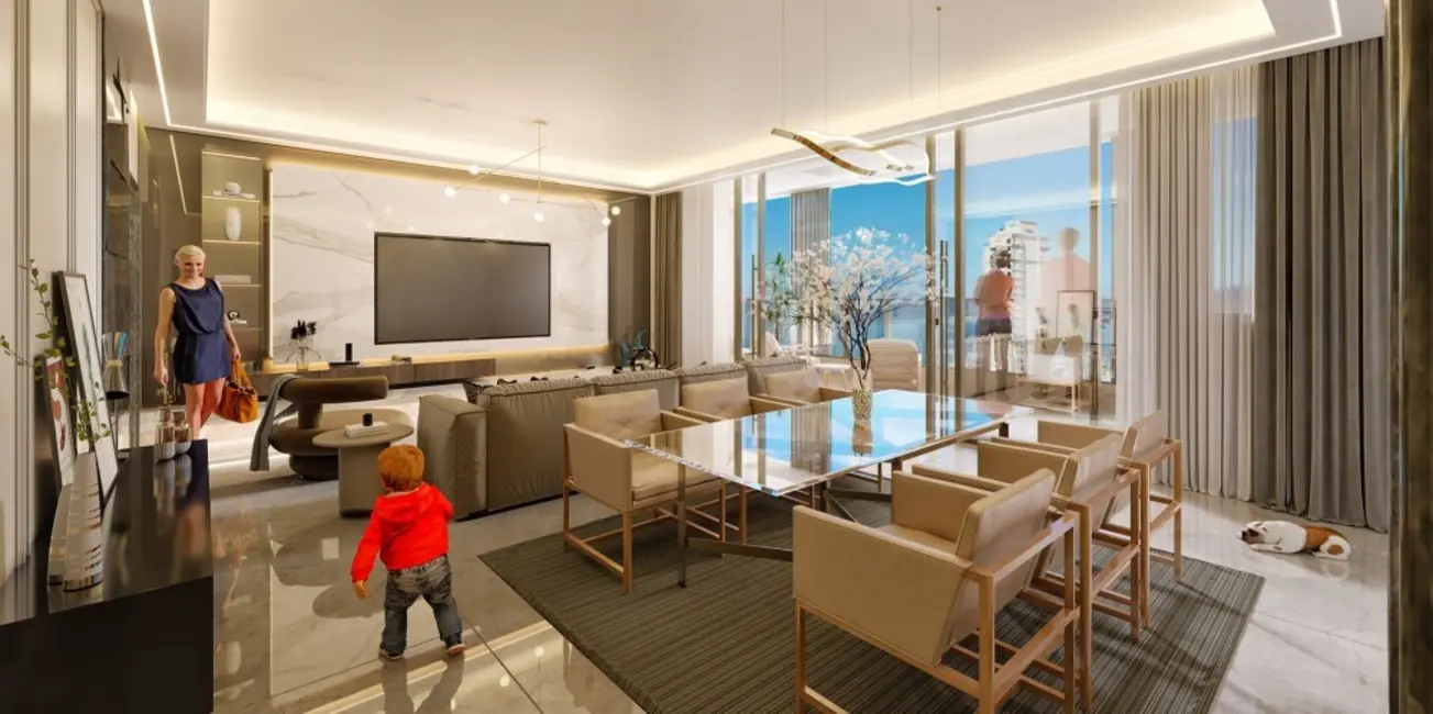 Foto 4 de Apartamento com 4 quartos à venda, 205m2 em Meia Praia, Itapema - SC