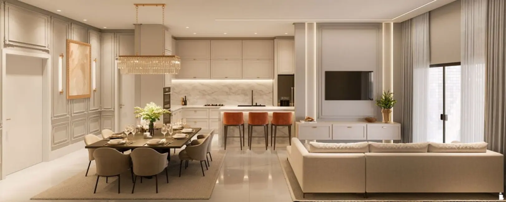 Apartamento com 3 quartos à venda, 143m2 em Meia Praia, Itapema - SC - imagem 5 Foto 5 de Apartamento com 3 quartos à venda, 143m2 em Meia Praia, Itapema - SC