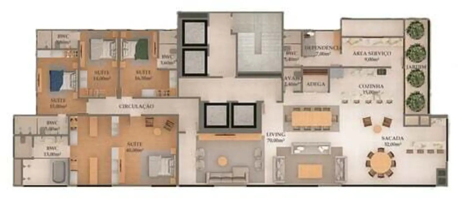 Foto 3 de Apartamento com 4 quartos à venda, 190m2 em Centro, Itapema - SC