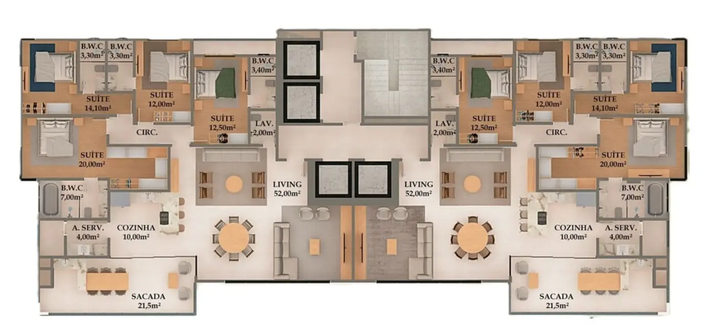 Foto 2 de Apartamento com 4 quartos à venda, 190m2 em Centro, Itapema - SC