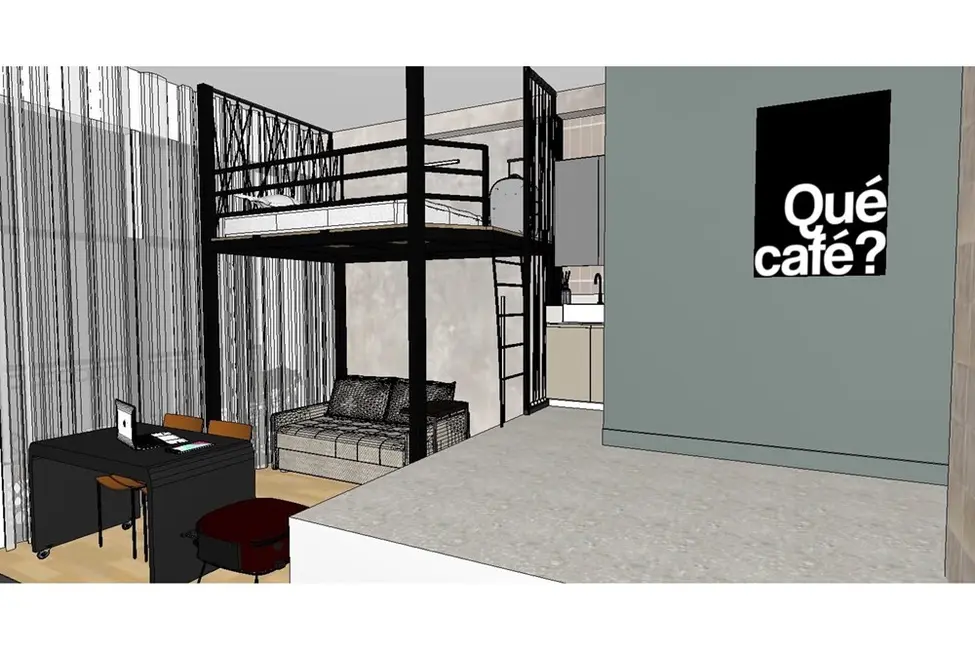 Apartamento com 1 quarto à venda, 21m2 em Santo Amaro, São Paulo - SP - imagem 4 Foto 4 de Apartamento com 1 quarto à venda, 21m2 em Santo Amaro, São Paulo - SP