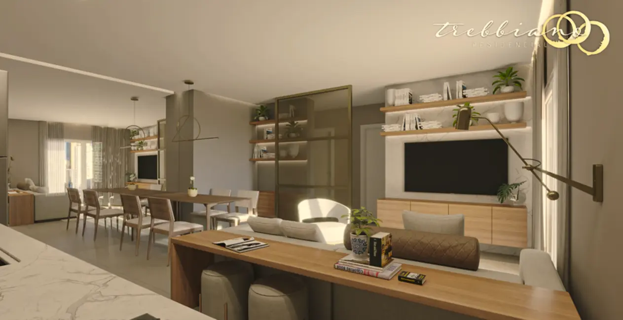 Foto 1 de Apartamento com 2 quartos à venda, 75m2 em Campo Comprido, Curitiba - PR