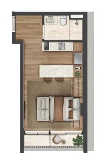 Foto 7 de Apartamento com 1 quarto à venda, 43m2 em Moema, São Paulo - SP