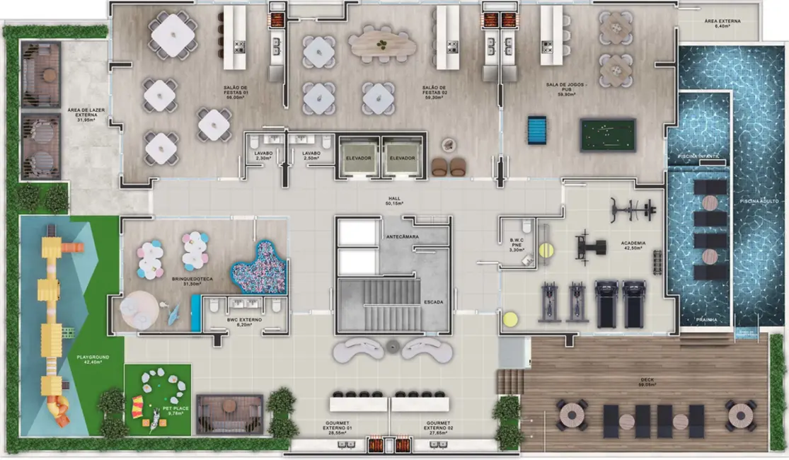 Foto 9 de Apartamento com 3 quartos à venda, 67m2 em Itapema - SC