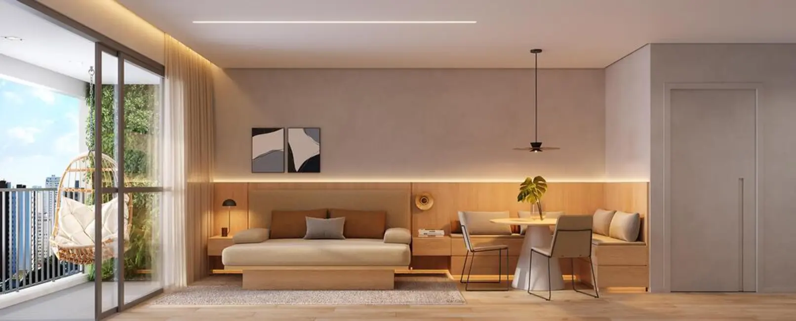 Apartamento com 1 quarto à venda, 39m2 em Campo Belo, São Paulo - SP - imagem 6 Foto 6 de Apartamento com 1 quarto à venda, 39m2 em Campo Belo, São Paulo - SP