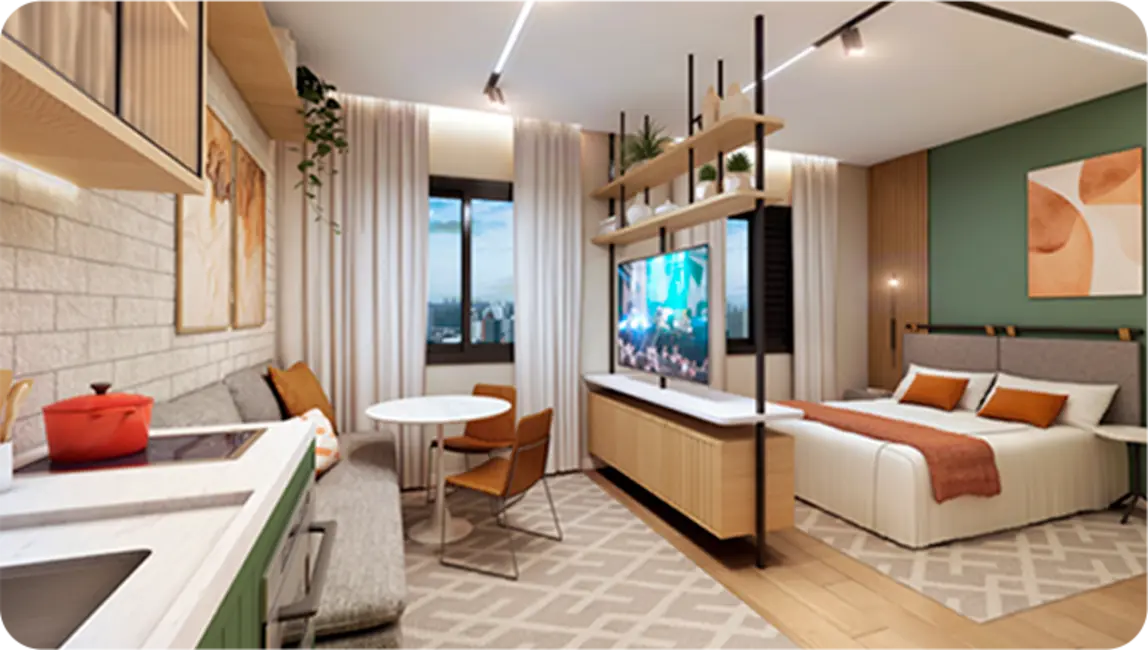 Foto 3 de Apartamento com 2 quartos à venda, 42m2 em Santa Cecília, São Paulo - SP