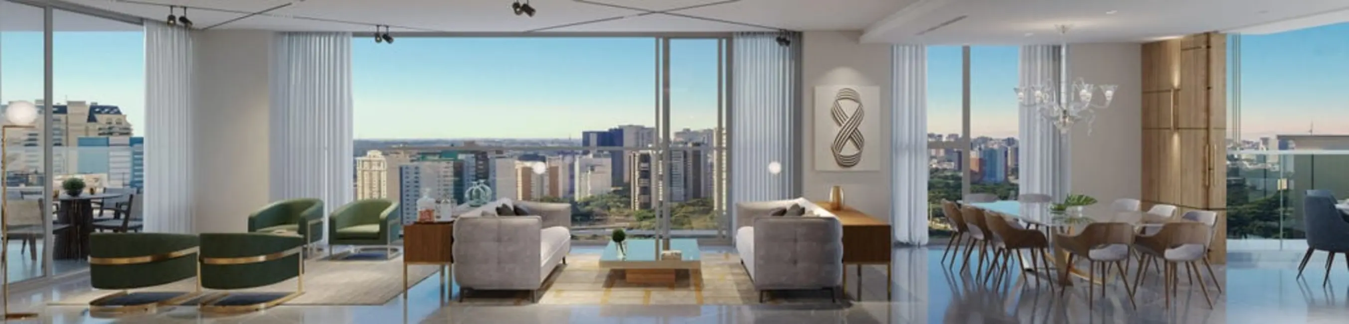 Foto 9 de Apartamento com 4 quartos à venda, 342m2 em Campo Comprido, Curitiba - PR