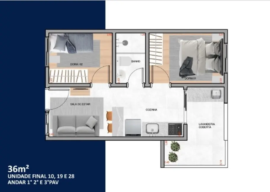 Foto 8 de Apartamento com 2 quartos à venda, 38m2 em Vila Carrão, São Paulo - SP