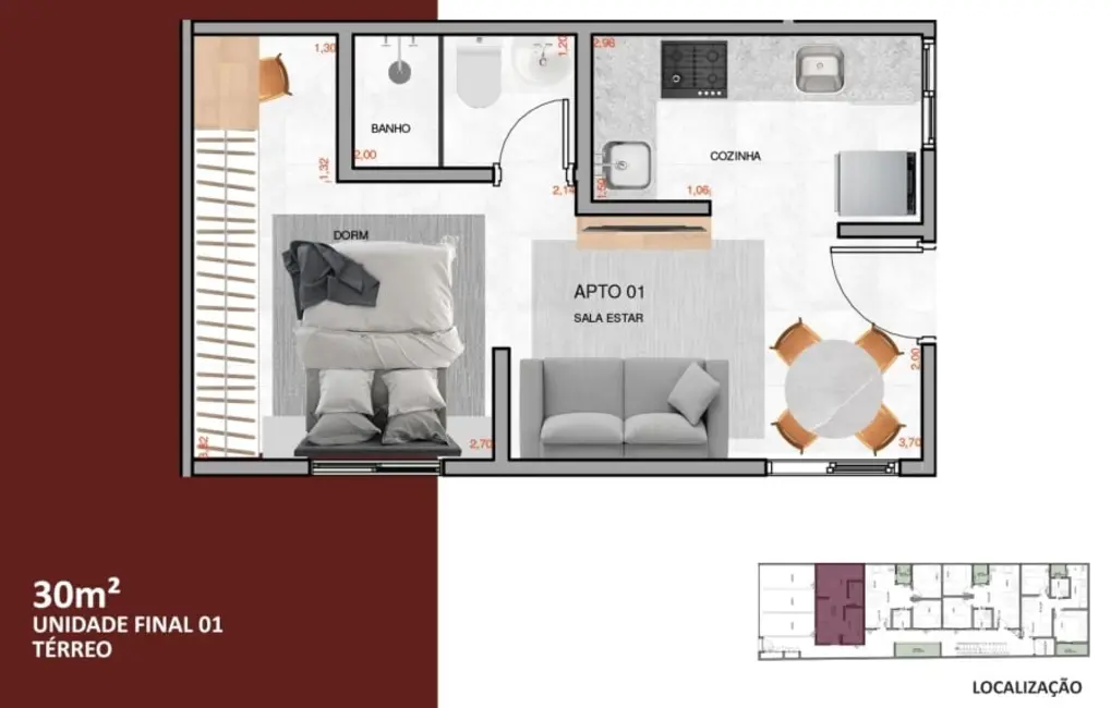 Foto 4 de Apartamento com 2 quartos à venda, 40m2 em Alto da Mooca, São Paulo - SP