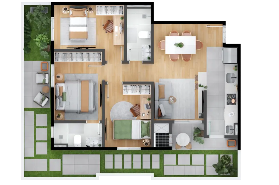 Foto 27 de Apartamento com 3 quartos à venda, 64m2 em Hauer, Curitiba - PR