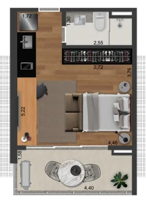 Foto 3 de Apartamento com 1 quarto à venda, 64m2 em Parque da Mooca, São Paulo - SP
