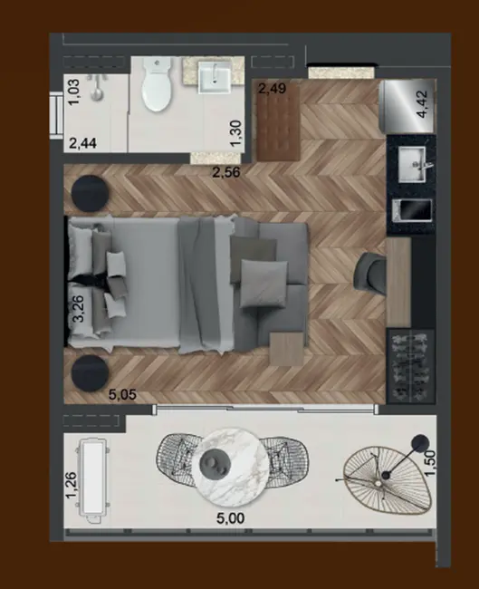 Foto 5 de Apartamento com 1 quarto à venda, 42m2 em Vila Mariana, São Paulo - SP