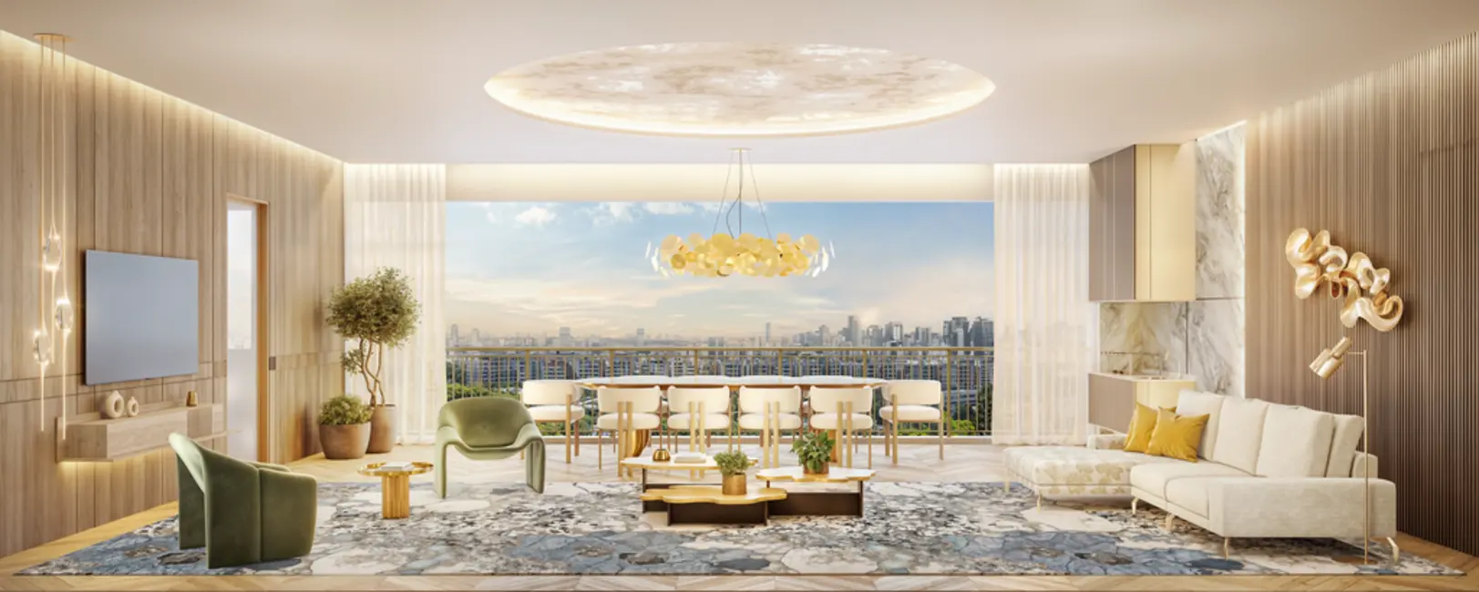 Apartamento com 3 quartos à venda, 186m2 em Brooklin Novo, São Paulo - SP - imagem 5 Foto 5 de Apartamento com 3 quartos à venda, 186m2 em Brooklin Novo, São Paulo - SP