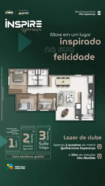 Foto 4 de Apartamento com 1 quarto à venda, 27m2 em Vila Esperança, São Paulo - SP