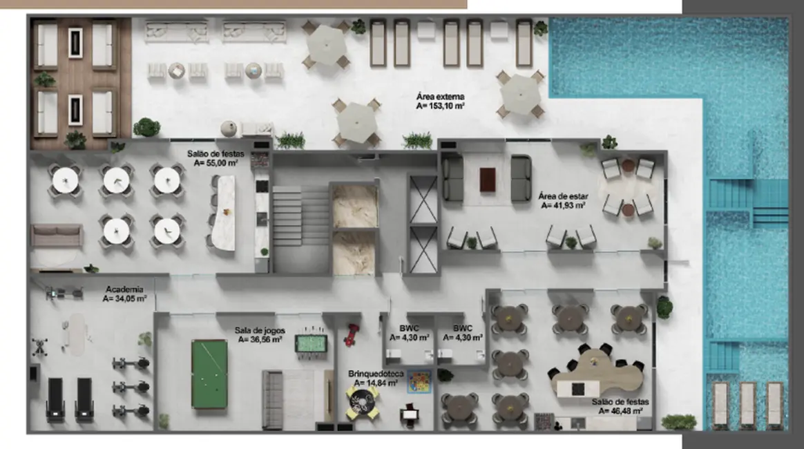 Foto 3 de Apartamento com 1 quarto à venda, 40m2 em Itapema - SC