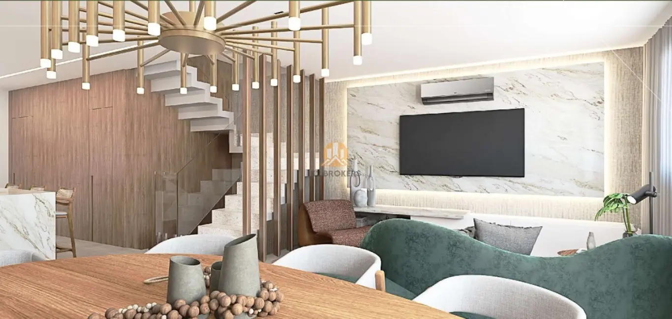 Foto 3 de Casa de Condomínio com 3 quartos à venda, 198m2 em Centro Cívico, Curitiba - PR