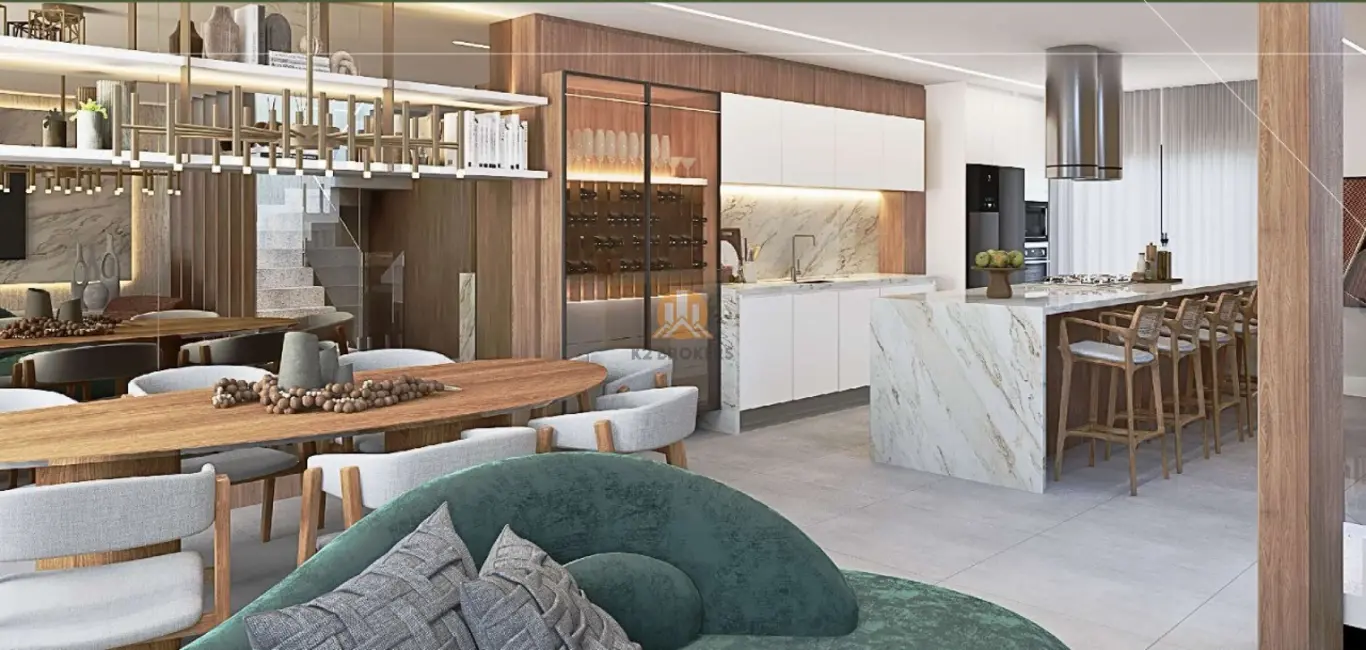 Foto 4 de Casa de Condomínio com 3 quartos à venda, 206m2 em Centro Cívico, Curitiba - PR