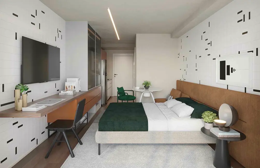 Apartamento com 1 quarto à venda, 29m2 em Chácara Santo Antônio (Zona Sul), São Paulo - SP - imagem 7 Foto 7 de Apartamento com 1 quarto à venda, 29m2 em Chácara Santo Antônio (Zona Sul), São Paulo - SP