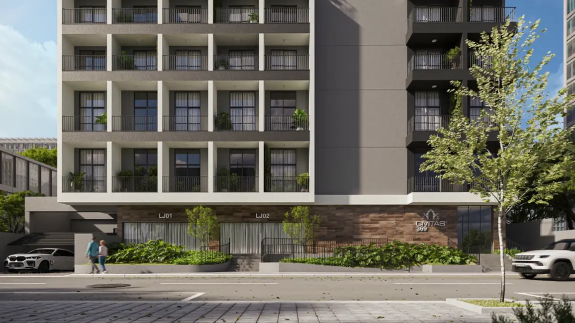 Foto 4 de Apartamento com 1 quarto à venda, 45m2 em Centro Cívico, Curitiba - PR