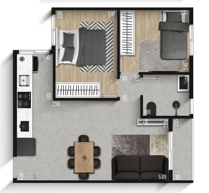 Foto 9 de Apartamento com 2 quartos à venda, 41m2 em Vila Ré, São Paulo - SP