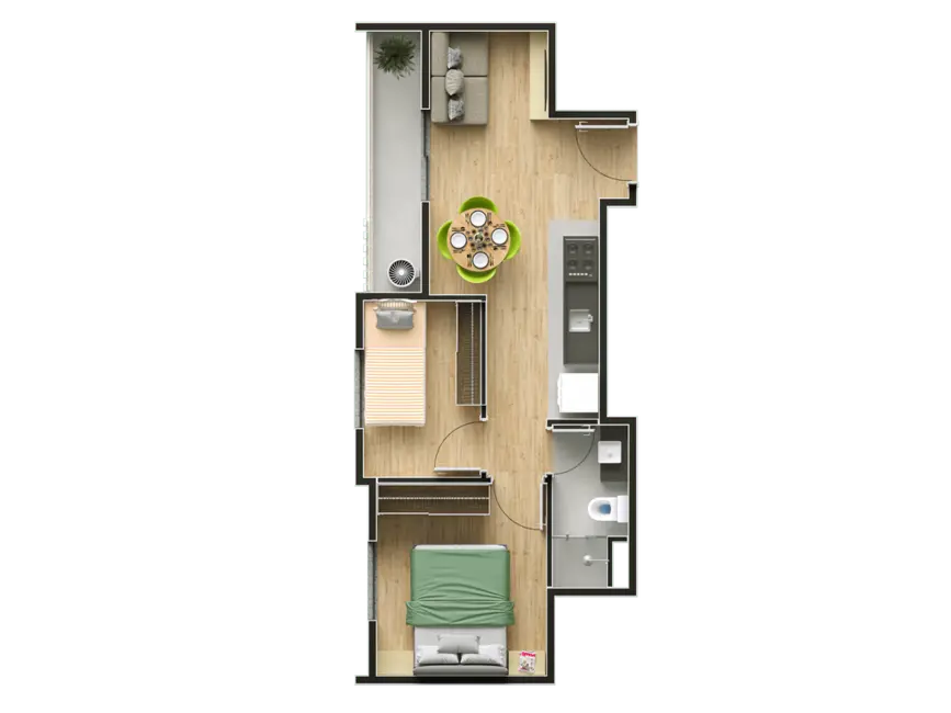 Apartamento com 1 quarto à venda, 23m2 em Vila Clementino, São Paulo - SP - imagem 9 Foto 9 de Apartamento com 1 quarto à venda, 23m2 em Vila Clementino, São Paulo - SP