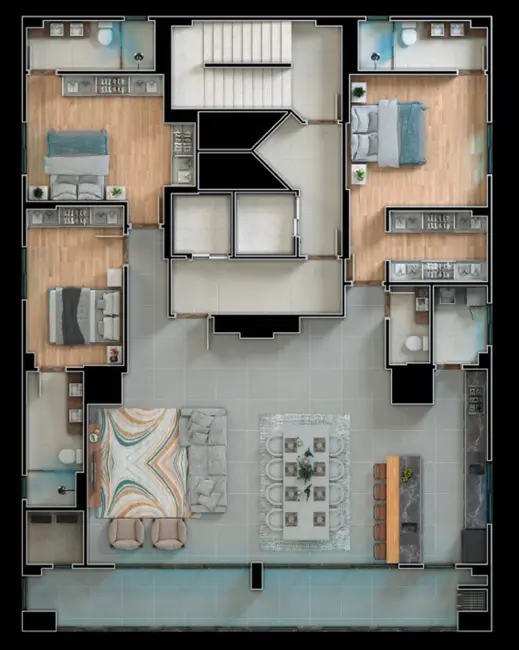 Apartamento com 3 quartos à venda, 200m2 em Centro, Balneario Camboriu - SC - imagem 4 Foto 4 de Apartamento com 3 quartos à venda, 200m2 em Centro, Balneario Camboriu - SC