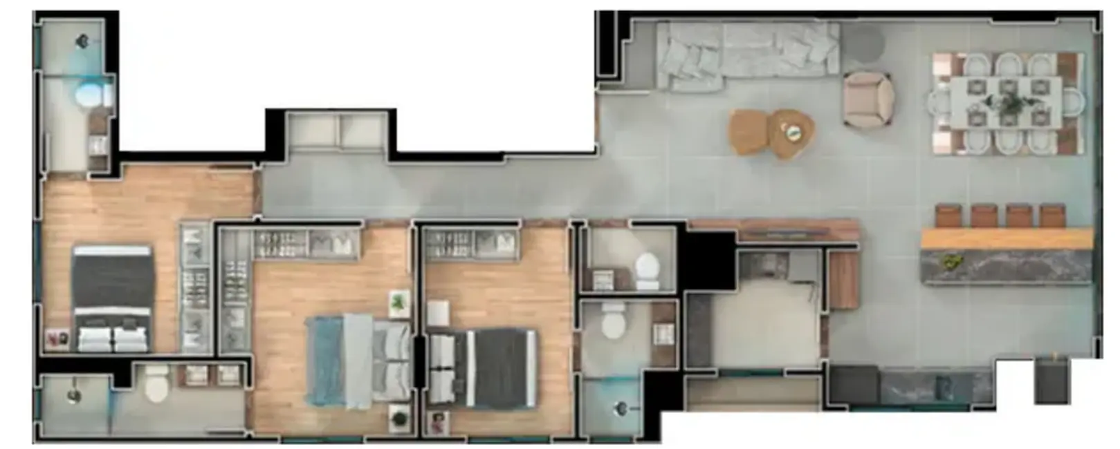 Apartamento com 3 quartos à venda, 200m2 em Centro, Balneario Camboriu - SC - imagem 3 Foto 3 de Apartamento com 3 quartos à venda, 200m2 em Centro, Balneario Camboriu - SC