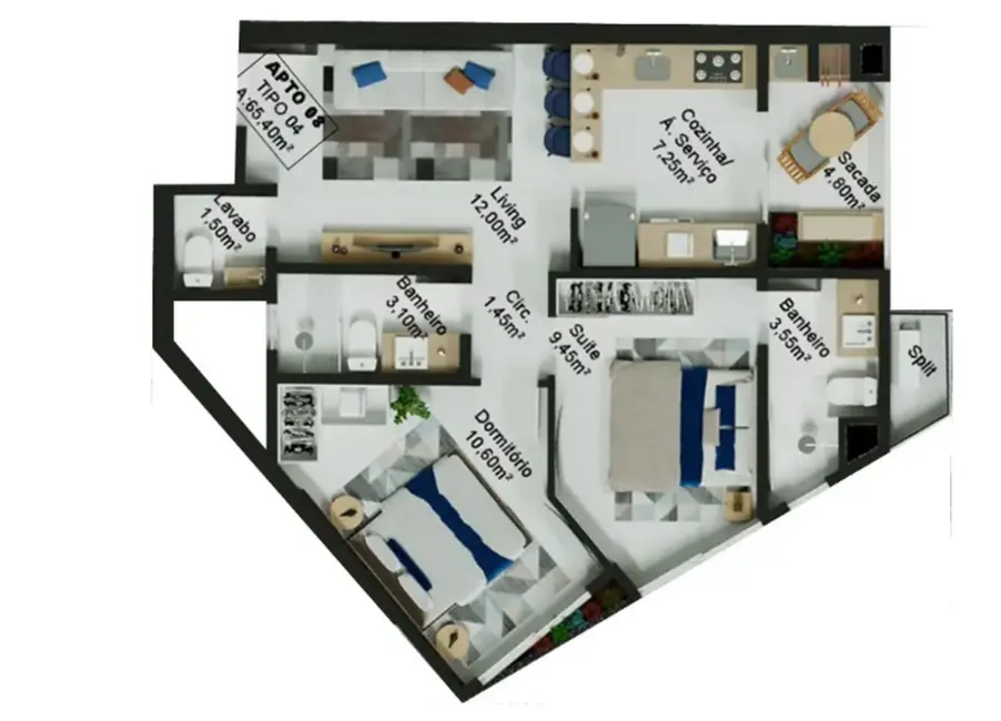 Foto 7 de Apartamento com 2 quartos à venda, 65m2 em Centro, Itapema - SC