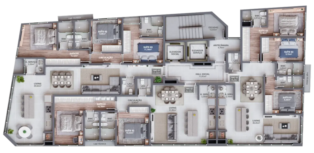 Foto 5 de Apartamento com 2 quartos à venda, 86m2 em Porto Belo - SC