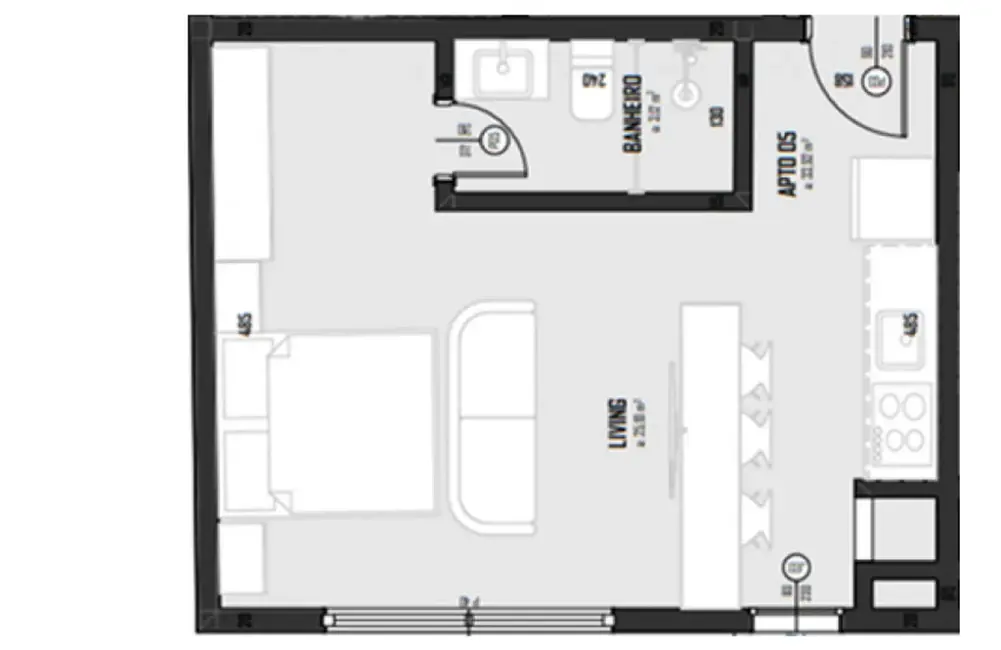 Foto 9 de Apartamento com 1 quarto à venda, 26m2 em Porto Belo - SC