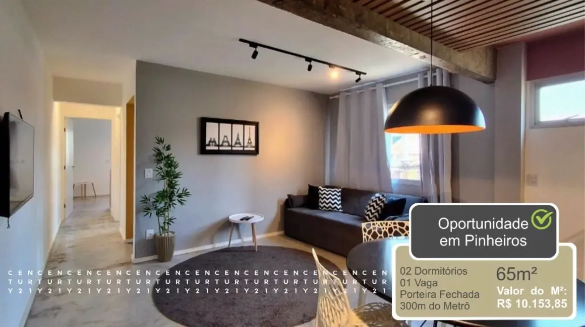 Foto 1 de Apartamento com 2 quartos à venda, 65m2 em Pinheiros, São Paulo - SP