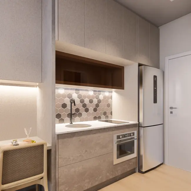 Foto 8 de Apartamento com 1 quarto à venda, 41m2 em Lindóia, Curitiba - PR